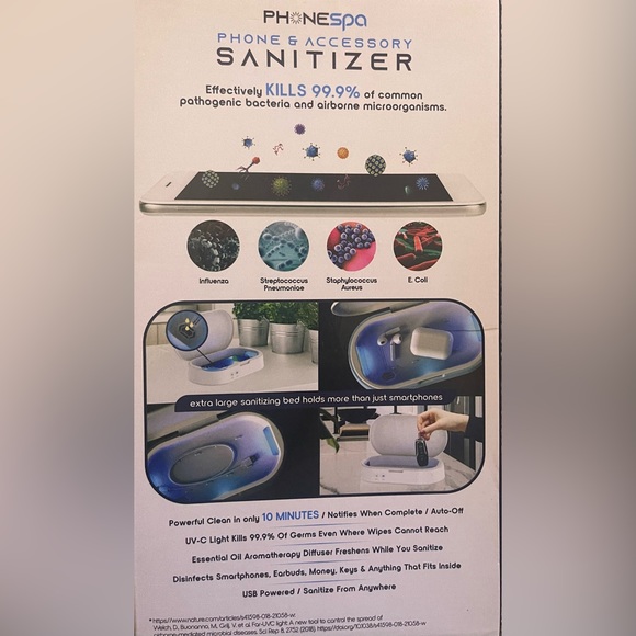 New- PhoneSpa Phone & Accessory Sanitizer - Picture 2 of 2
